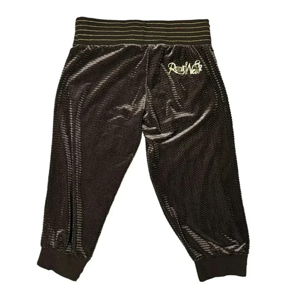 Y2K Rocawear Brown Velour Capri Sweatpants - Picture 2 of 7